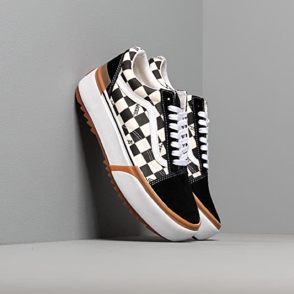 Vans Shoes - VANS OLD SKOOL STACKED (CHECKERBOARD) Black/ True White, M 7.5/W 9